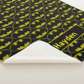 Lite-Brite Bat Emblem Sherpa Deken (3/4)