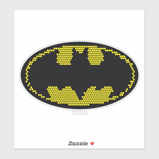 Lite-Brite Bat Emblem Sticker (Vel)