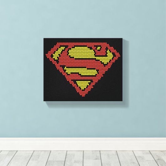 Lite-Brite S-Shield Canvas Afdruk (Insitu (Houten vloer))