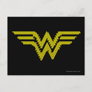 Lite-Brite WW-symbool Briefkaart