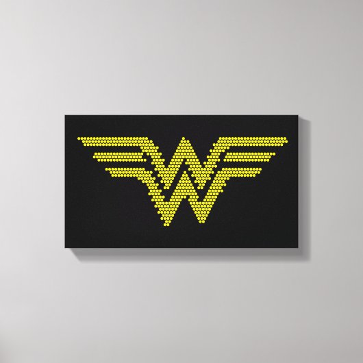 Lite-Brite WW-symbool Canvas Afdruk (Voorkant)