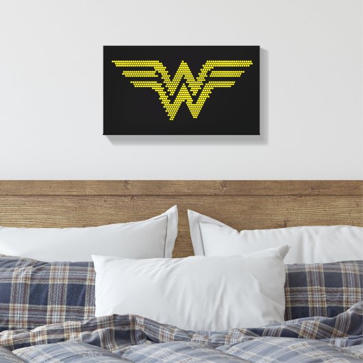 Lite-Brite WW-symbool Canvas Afdruk (Insitu (Slaapkamer))