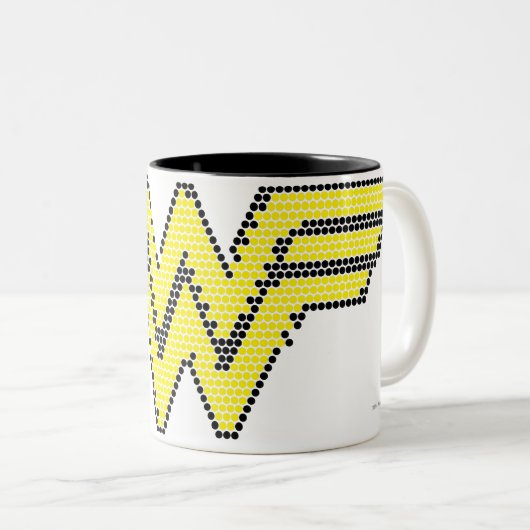 Lite-Brite WW-symbool Tweekleurige Koffiemok (Voorkant rechts)