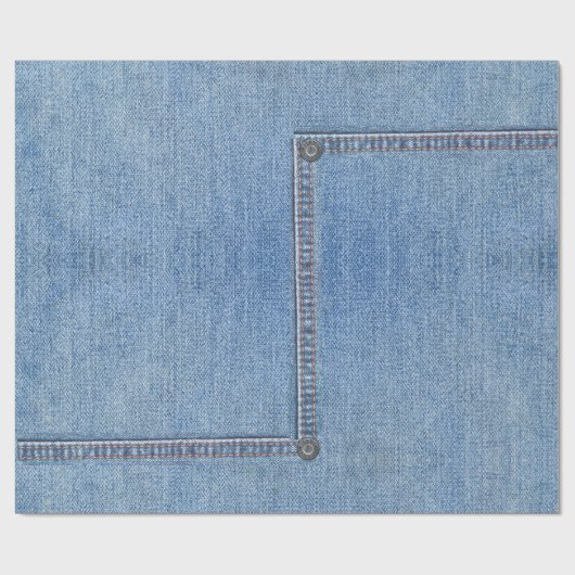 Lite Denim Jeans die Papier verpakt (Vlak)