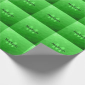 Lite green gradient geometry mesh patroon mesh pat cadeaupapier (Hoek)