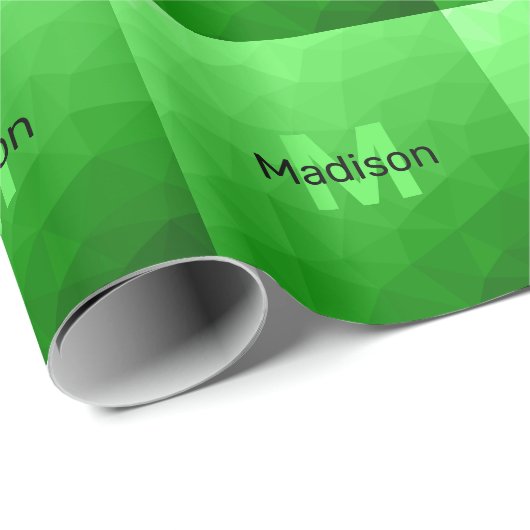 Lite green gradient geometry mesh patroon mesh pat cadeaupapier (Rol Hoek)