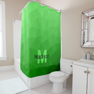 Lite green gradient geometry mesh patroon mesh pat douchegordijn