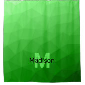 Lite green gradient geometry mesh patroon mesh pat douchegordijn (Voorkant)