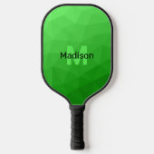 Lite green gradient geometry mesh patroon mesh pat pickleball paddle (Voorkant)