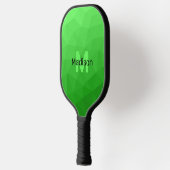 Lite green gradient geometry mesh patroon mesh pat pickleball paddle (Links)