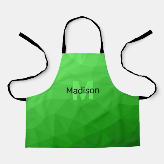 Lite green gradient geometry mesh patroon mesh pat schort (Voorkant)