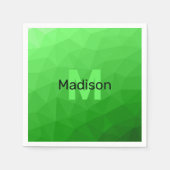 Lite green gradient geometry mesh patroon mesh pat servet (Voorkant)