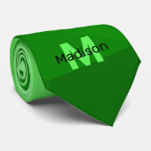 Lite green gradient geometry mesh patroon mesh pat stropdas (Opgerold)