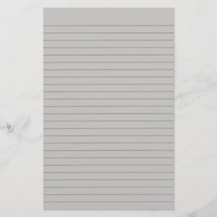 Lite Grey Lined Stationery Briefpapier