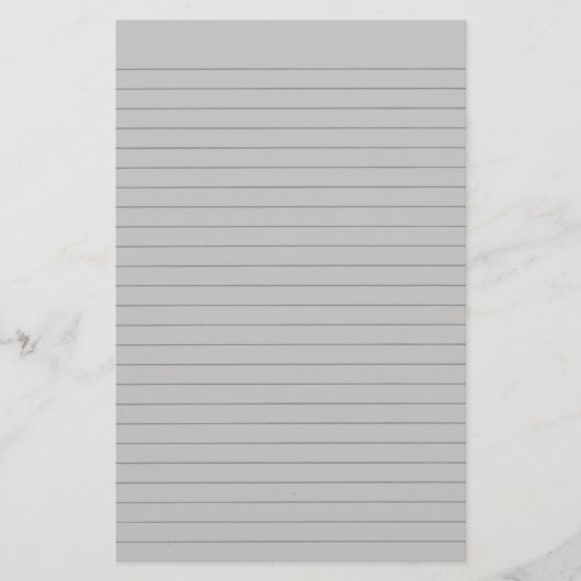 Lite Grey Lined Stationery Briefpapier (Voorkant)