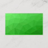 Lite groene geometrische mesh patroon QR code Mono Visitekaartje (Achterkant)