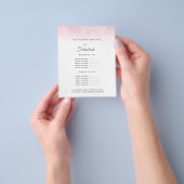 Lite Pink Glitter Schoonheidssalon Flyer (Hand)