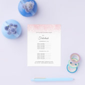 Lite Pink Glitter Schoonheidssalon Flyer (Enkel)