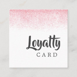 Lite Pink Glitter Schoonheidssalon Klantenkaartje