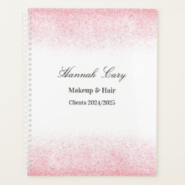 Lite Pink Glitter Schoonheidssalon Planner