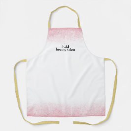 Lite Pink Glitter Schoonheidssalon Schort