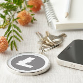 litecoin crypto-stijl sleutelhanger (Zijkant)