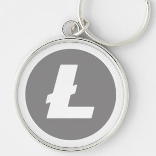litecoin crypto-stijl sleutelhanger
