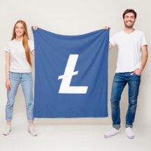 Litecoin Cryptocurrency LTC Blue Simple