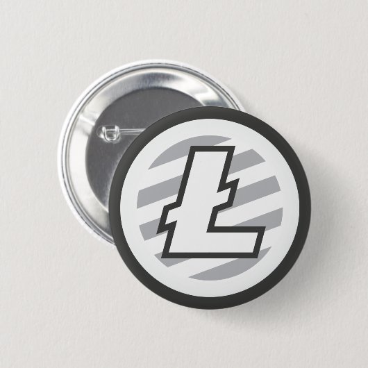 Litecoin Logo Symbol Cryptocurrency Crypto Button (Voorkant /achterkant)