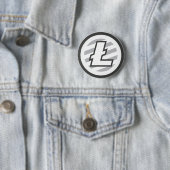 Litecoin Logo Symbol Cryptocurrency Crypto Button (In situ)