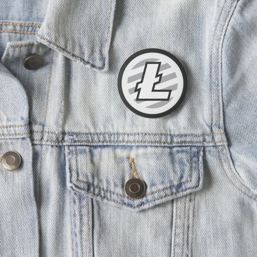 Litecoin Logo Symbol Cryptocurrency Crypto Button (In situ)
