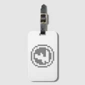 Litecoin LTC 8-Bit Logo | Bagage Label (Voorkant (verticaal))