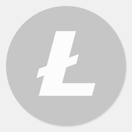 Litecoin LTC Classic Stickers (vel van 20) (Voorkant)