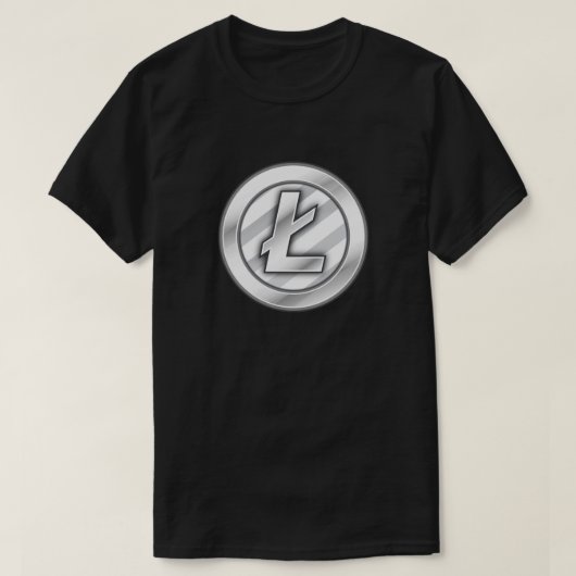 Litecoin (LTC) Crypto currency T-Shirt (Design voorkant)