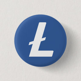 Litecoin (LTC) Cryptocurrency Blockchain Flair Ronde Button 3,2 Cm