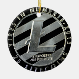 litecoin Munten Keramisch Ornament