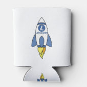 Litecoin naar de maan Rocket Blikjeskoeler (Achterkant)