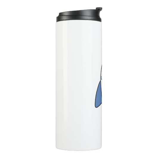 Litecoin naar de maan Rocket Thermosbeker (Gedraaid links)