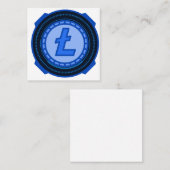 litecoin vierkante visitekaartje (Voorkant / Achterkant)