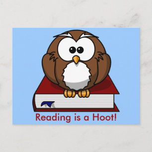 Literacy Awareness: Het lezen is een Hoot Briefkaart