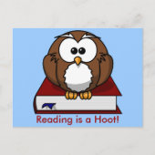Literacy Awareness: Het lezen is een Hoot Briefkaart (Voorkant)