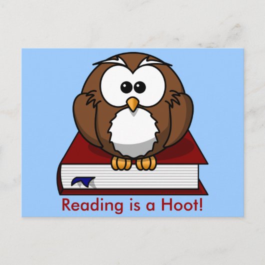Literacy Awareness: Het lezen is een Hoot Briefkaart (Voorkant)