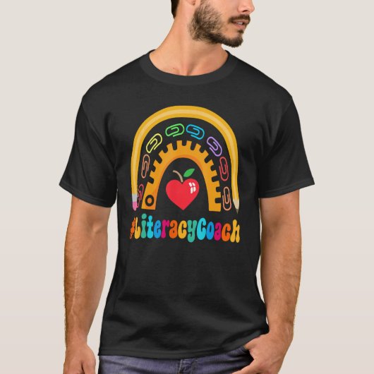 Literacy Coach Appreciation Week Terug naar school T-shirt (Voorkant)
