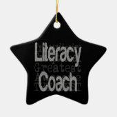 Literacy Coach Extraordinaire Keramisch Ornament (Voorkant)