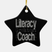Literacy Coach Extraordinaire Keramisch Ornament (Achterkant)