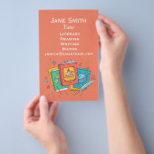 Literacy English or Wiskunde tutoring business Fly Flyer (Hand)