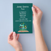 Literacy English or Wiskunde tutoring business Flyer (Hand)