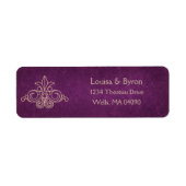 Literair adres bibliotheek Boek Burgundy Geek Etiket (Voorkant)