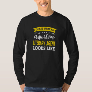 Literair agent functietitel werknemer werknemer li t-shirt