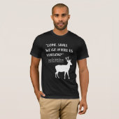 Literair Deer Hunter Shakespeare Quote T-shirt (Voorkant volledig)